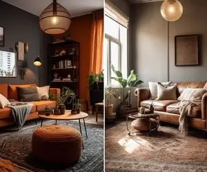 مبل قهوه ای رو با چه فرشی ست کنیم؟ / با سلیقه باش تنها رنگ که برا ستش مناسبه کرم نیست