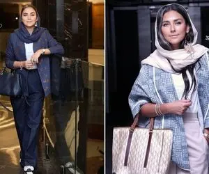 هدی زین العابدین با استایل جین و جذاب در کنار رضا کیانیان!