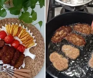 ترفند های خوشمزه تر شدن کتلت؛ کتلتا عین چسب چسبیدن به تابه و جدا نمیشن؟ راهکارش اینجاس