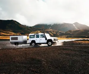 (عکس) تریلر کمپینگ آفرود FlexCamp ،آماده برای زمستان