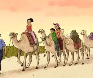 بازی فکری؛ بین شترهای بارکش یکیشون فرق میکنه که فقط نوادگان خاندان اشرافی پیدا می کنن