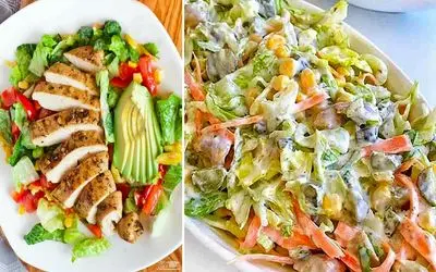 طرز تهیه سالاد مرغ با یه ترکیب عالی / خوشمزه ترین شام یا یه پیش غذای عالی