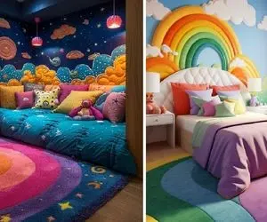 فرش های ترند 2024 برای اتاق دختر بچه ها؛ نذار پرنسس کوچولوت رو زمین بمونه