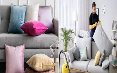 ساده‌ ترین روش‌ ها برای شستن کوسن‌ های مبل/ کوسن‌ های نرم و تمیز با این فوت و فن‌ ها