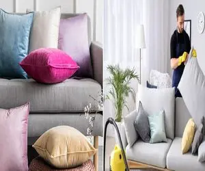 ساده‌ ترین روش‌ ها برای شستن کوسن‌ های مبل/ کوسن‌ های نرم و تمیز با این فوت و فن‌ ها