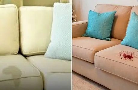 نحوه پاک کردن انواع و اقسام لکه از روی مبل پارچه ای؛ انجام گام به گام بدون پخش شدگی