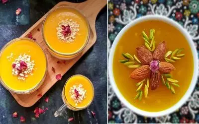 طرز تهیه ماقوت زعفرونی / دسر ساده و خوشمزه یزدی رو با بهترین دستور درست کنید