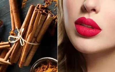 طریقه حجیم کردن لب ها با دارچین و در خانه؛ بدون آمپول و سوزن لباتو پروتز کن