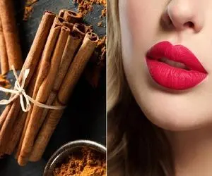 طریقه حجیم کردن لب ها با دارچین و در خانه؛ بدون آمپول و سوزن لباتو پروتز کن
