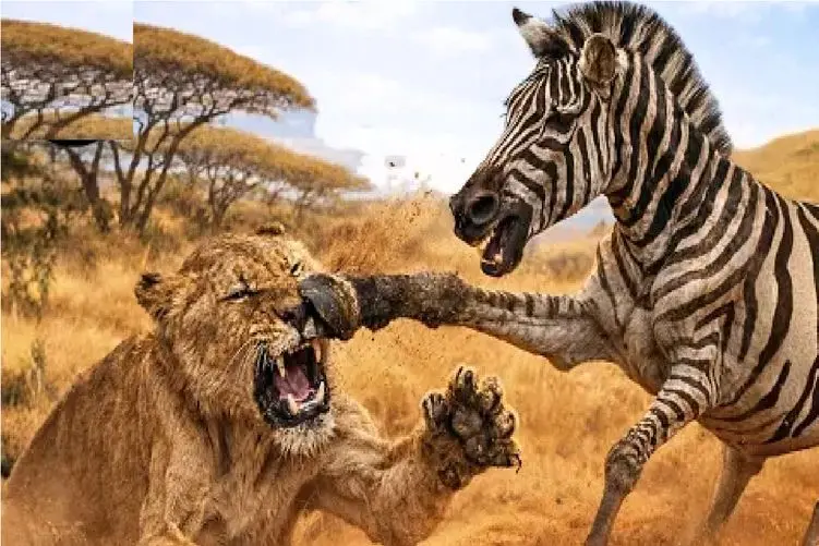 مستند حیات وحش؛ شیر؛ خر راه راه