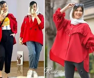 میخوای جیغ بپوشی ولی درست حسابی؟ مانتو قرمز عالیه رو اصولش برو شبیه عمو نوروز نَشی