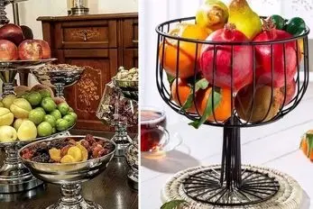 مدل دلبرانه ظرف میوه خوری؛ چیدمان میوه و انواع ظروف در جنس و نقش نگار مختلف امروزی