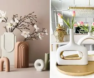 انواع مدل های گلدان مینیمال و مدرن جهت زیباسازی میز / تزیین منحصر به فرد پذیرایی