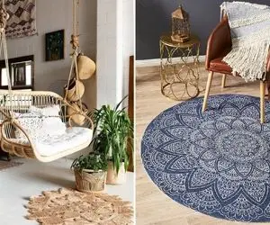 می خوای شکل و شمایل خونَت خاص و خفن باشه؟ با فرش گرد یه دکور شیییک داشته باش