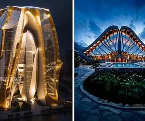 معماری ابرقدرت؛ ساخت و ساز های مدهوشانه جهان که با کانسپت هسته خرما و نوک پرنده ان