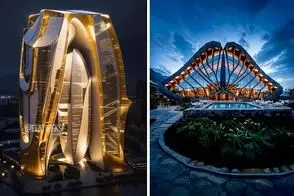 معماری ابرقدرت؛ ساخت و ساز های مدهوشانه جهان که با کانسپت هسته خرما و نوک پرنده ان