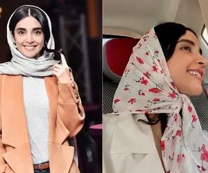 چند سلفی از الهه حصای که ثابت میکنه این بازیگر دیوونه روسری های گل گلیه