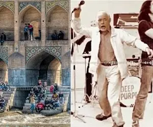 آواز خیابانی؛ صادق بوقی و رفیقش با آو آو آو زیر پل خواجو چه جوش وخروشی راه میندازن