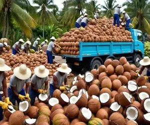 کشاورزی نوین؛ نارگیل و میندازه تو دستگاه از روغنش شیر تولید میکنه میلیاردی ارزش داره