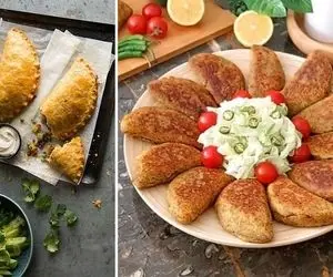 طرز تهیه پیراشکی سیب زمینی پنیری / اینجوری میشه خوشمزه ترین فست فودی که خوردی