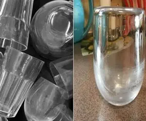 پاک کردن رسوب آب از روی ظروف شیشه ای / ظرفت انگار عرق کرده شوره زده زشته مهمون ببینه