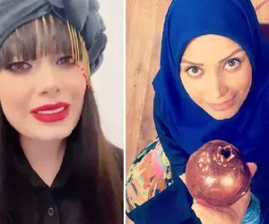 صبا راد را هم شیطون گول زد! آرایش جلف، بدحجابی و آوازخوانی!