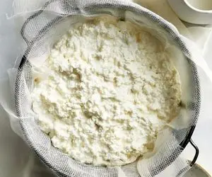 آموزش آشپزی؛ با 2 لیتر شیر و 3 عدد تخم مرغ پنیر خانگی را درست کنید