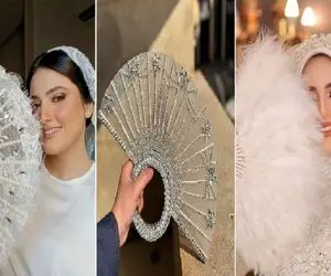 بادبزن های پرنسسی عروس؛ استایل عروسای تابستون تو رویایی ترین شبشون با اینا تکمیله