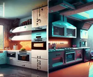 بیا به کمک هوش مصنوعی ببین آشپزخونه ها تو آینده چه خفن میشن؛ انگار تو فضا غذا میپزی!