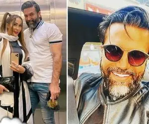 سر و وضع لاکچری اما مضحک "علیرضا نیکبخت" تو کنسرت؛ زنش با آرایش غلیظ چه پلنگه!