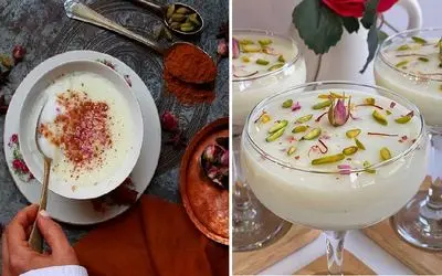 طرز تهیه فرنی بهار نارنج / عطر و طعم فوق العاده این دسر رو از دست ندید