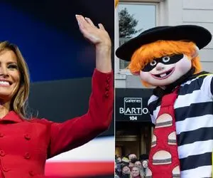 ملانیا ترامپ و کلاهی که بیشتر از سیاست حرف زد / از تبلیغ مک دونالد تا تحلیف کاخ سفید