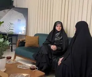 (عکس) دختر پزشکیان در خانه سردار شهید حاجی‌زاده