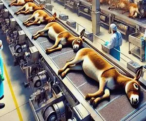 فرآوری الاغ؛ الاغ دورریز نداره بعد 20سال بهره کشی تو سلاخخونه ازش محصول نو ساختن