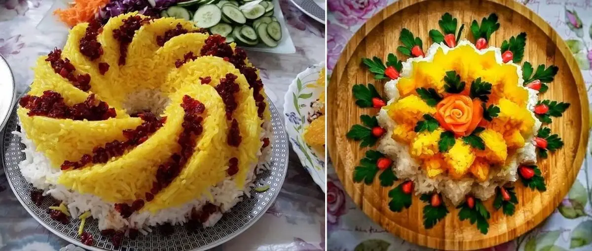 تزئین برنج