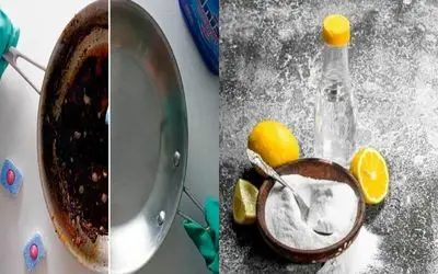 قابلمه روحی جهیزیت مثل زغال شده؟/ با این ترفندا بدون بشور بساب برقشون بنداز