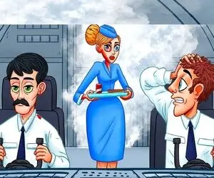 کاراگاه شو؛ اگه فکرمیکنی خدای هوشی بگو بین خلبان و خانومه مهماندار کدومشون زامبی؟