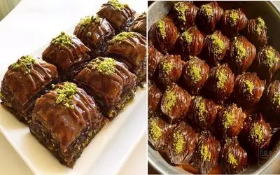 طرز تهیه باقلوای شکلاتی / طعم بی نظیر از یه دسر فوق العاده خوشمزه