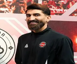 تحسین شجاع بعد از بازی با الشرطه توسط بیرانوند