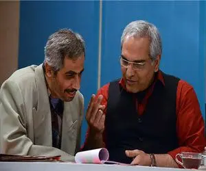 سکانس خندان/مدیری تو پشت صحنه به رضویان میگه کمتر بخور/کل عوامل روده بر شدن از خنده