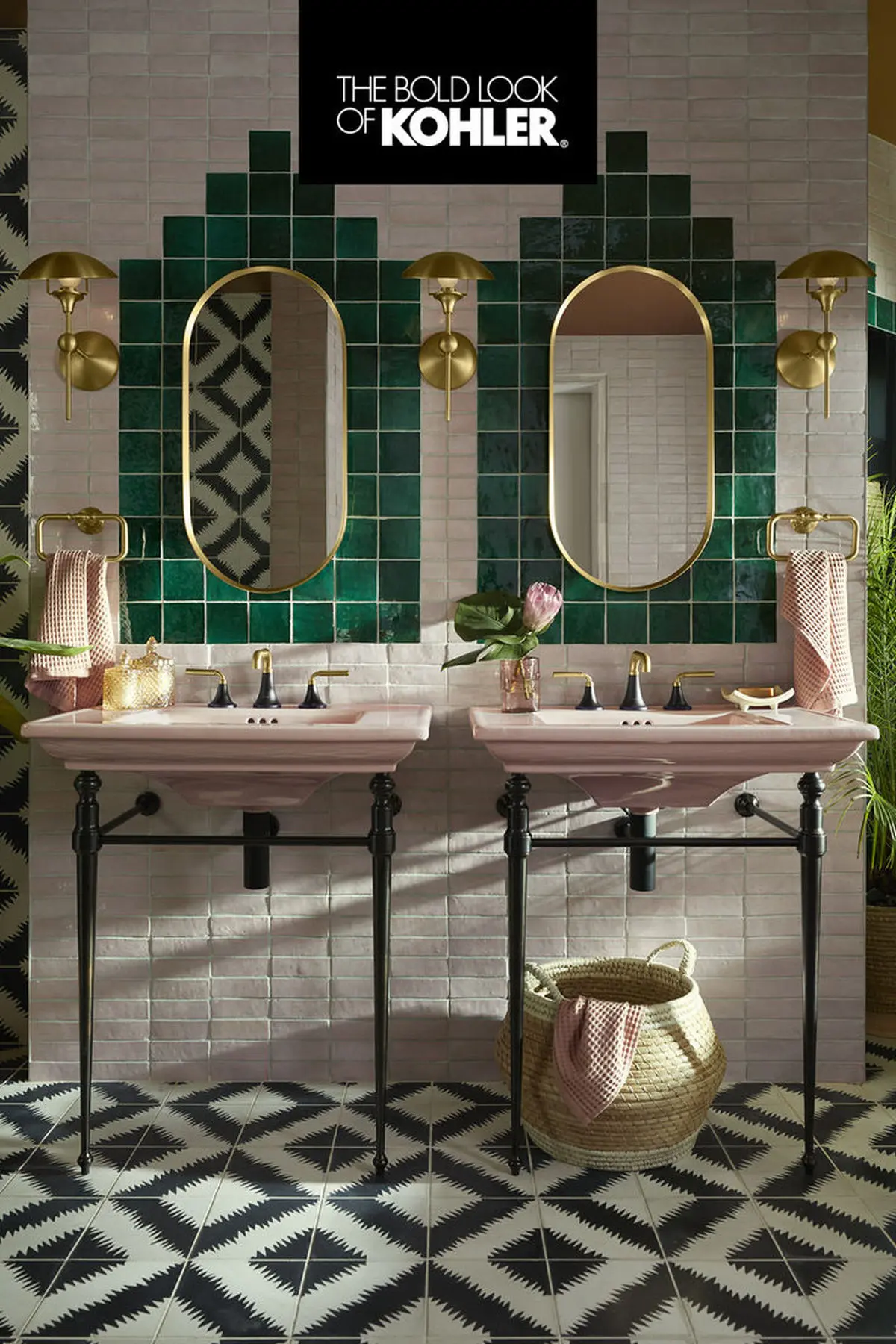 Bring Bold Color to Your Bathroom Designs