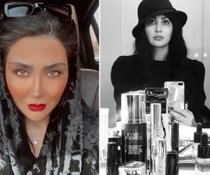 ژست مصنوعی "مریم معصومی" که خواسته غنچه شه ولی فِرچه شد؛ تغییر چهره از زمین تا آسمون!