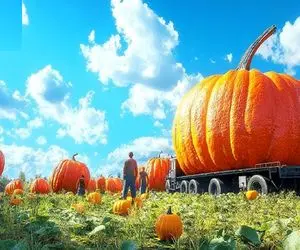 کشاورزی بدیع؛ با سموم نوین کدو تنبل کاشتن هر دونه‌اش قد یه نیسان با تریلی میبرن