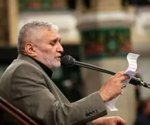 مرثیه خوانی حاج منصور ارضی بر مزار سردار شهید سلامی