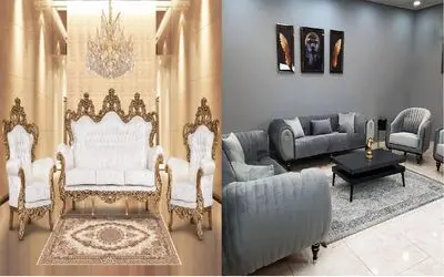 چیدمان مبل راحتی و استیل کنار هم/ترکیب سنت و مدرنیته که زیبایی پذیرایی رو به رخ میکشه