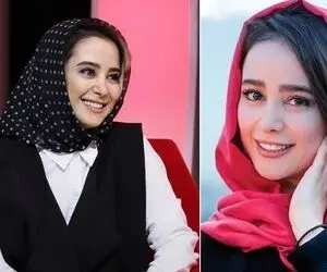 سلفی صمیمی "الناز حبیبی و علی اوجی" در آسانسور؛ زیبایی دوچندان با تغییر رنگ مو!