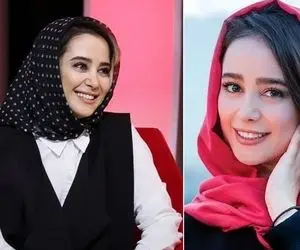 سلفی صمیمی "الناز حبیبی و علی اوجی" در آسانسور؛ زیبایی دوچندان با تغییر رنگ مو!