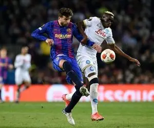 (عکس) چرا ستاره بارسلونا با پیراهن بدون لوگو و اسپانسر بازی کرد؟!