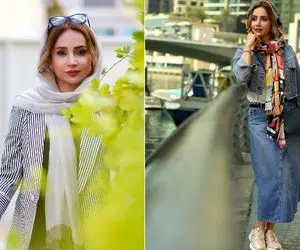 شبنم قلی خانی و نمایشگاه لوکس دبی با رفیق هنریش/ بعد کوچ بساطش تبلیغ و پول پارو کردنه