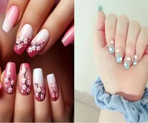 طرح های بهاری کاشت ناخن برای عید 1404/با این طرح‌ ها ناخن تکونی کن و دستاتو نونوار کن